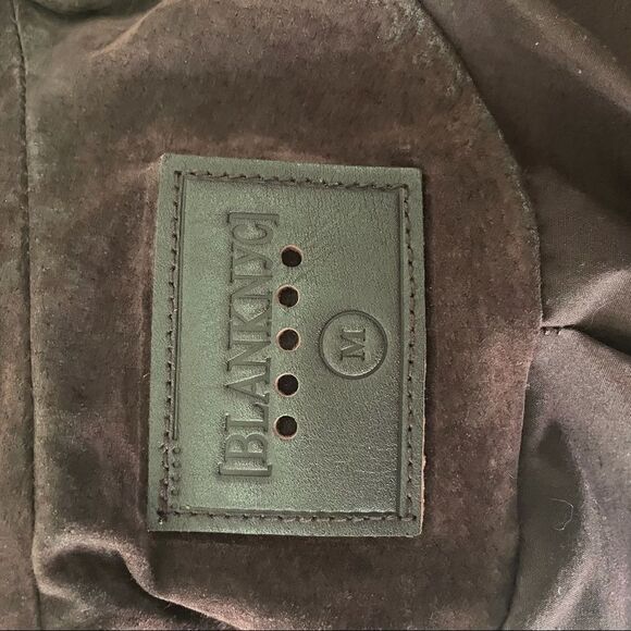 100% Leather Suede Moto Jacket - Blank NYC - Medium - Picture 8 of 16